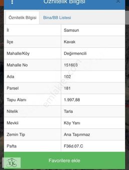 Yk Gayrimenkulden Kavakta Kelepir Yatırımlık Tarla