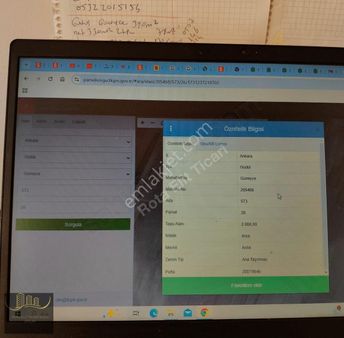 Güdül Güneycede 2000 M2 İmarlı Satılık Arsa Tek Tapu Acil