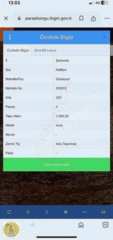 Realite Tapu 63 Celal İkbalden Satılık Emsalsiz Arsa