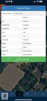 Antalya Korkuteli Yeşilyayla'da 3267m2 Müstakil