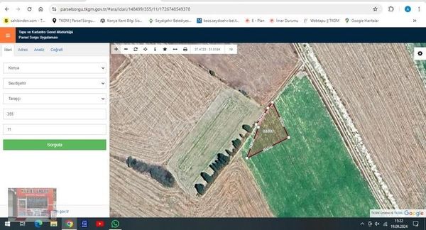 Seydişehir Termal Sahasına Yakın Satılık Arsa