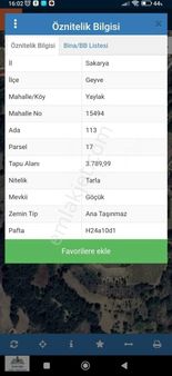 Yayalak Ta Satılık 3 789 M²