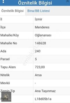 Oğlananası'nda Villalar Bölgesi 723 M2 3 Kat İmarlı Fırsat Arsa