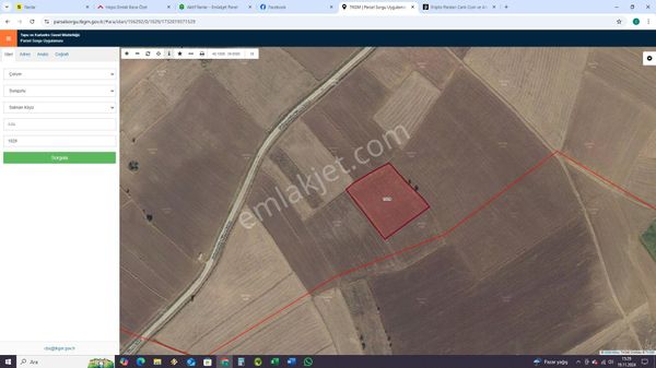 Çorum Sungurlu Salman Köyünde Satılık Tarla