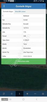 Balıkesir İvrindi Edremit Ana Yoluna Yakın Konumda Fırsat Tarla