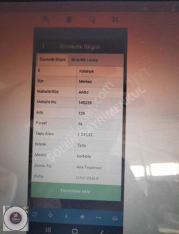 Kütahya Andız Mahallesi Nde Satılık Tarla