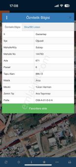 Millioğlu İnşaat'tan Oğuzeli Subaşın'da Satılık A2 Arsa