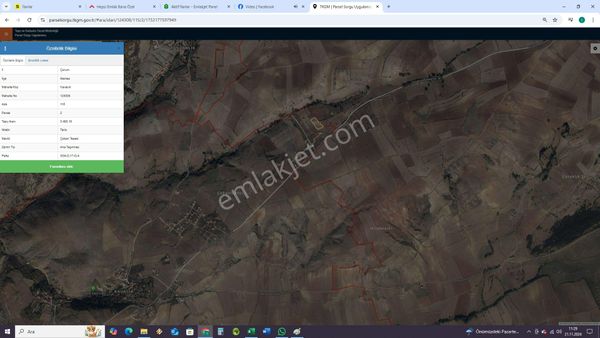 Çorum Merkez Kavacık Köyünde Satılık Tarla