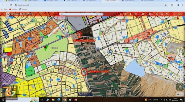 Temelli Beyobasın Da Eskişehir Yolu Yakını Tek Tapu Kupon Arsa