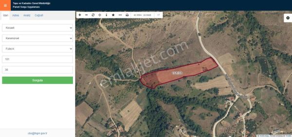 Kocaeli Karamürsel Fulacık'ta Satılık Arsa