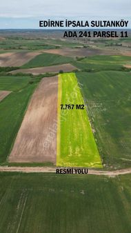 Kelepir Atahandan Edirne İpsalada Tepe Konumlu Resmi Yola Cephe Müstakil Tarla