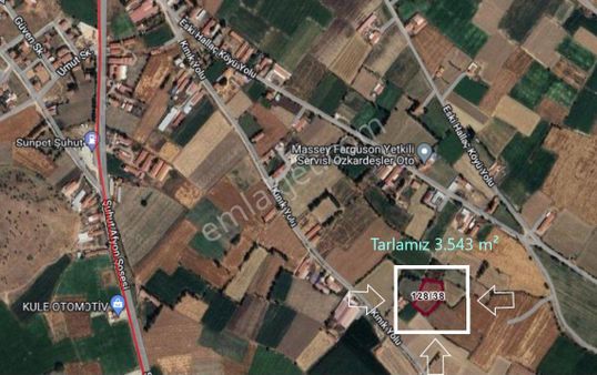 İlbey // Kınık-çatyol Mevkiinde 3.543 M² Tarla