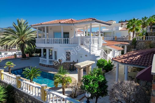 Alanya Kargıcak 5+1 600m2 Eşyalı Deniz Manzaralı Müstakil Lüks Villa!!