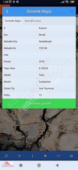 Kaçmaz Emlaktan Develi Sindelhoyukte Kelepir Tarla 6.5 Dönüm