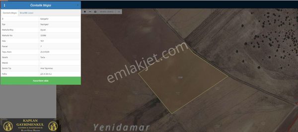 Kaplan Gayrimenkul’den Seyitgazi Ayvalı Mahallesi'nde 25.618 M² Satılık Tarla