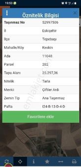 Keskin De Satlik 25 Dönüm Tarla