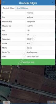 Viola Gayrımenkulden Malkara Danişment Köy İmarlı Arsa