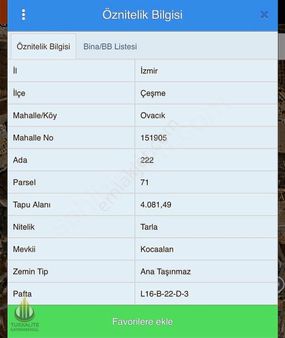 İzmir Çeşme Ovacık'ta Full Deniz Manzaralı Fırsat Arsa