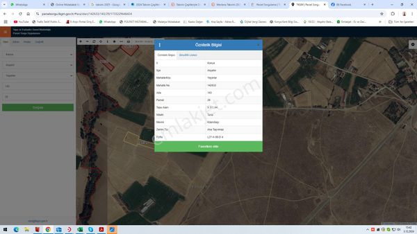 Dinç Emlaktan Akşehir Yaşarlar Köyünde Satılık Tarlalar