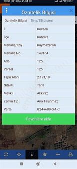 Kandıra Kaymazerikli Köyünde Yatırımlık Uygun Fiyata 2175 M2