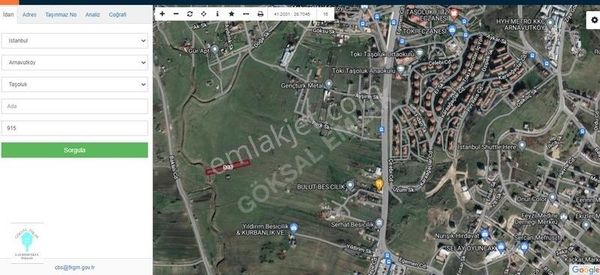 Arnavutköy Taşoluk Da Araba Takasına Açık Yatırımlık Arsa