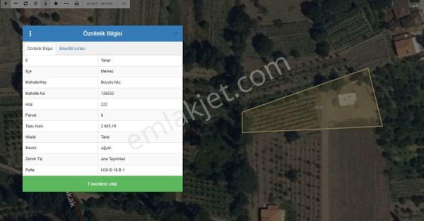 Büyükyıldız Köyünde İçinde 3+1 Evi Olan Satılık Tarla