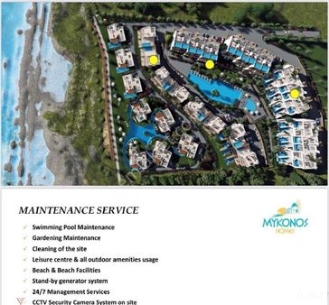 Kıbrıs Girne Mykonos Homes Lüks 2+1 Satılık Daireler