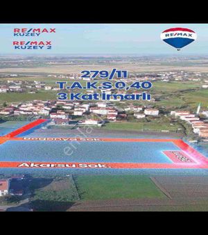 Bafra Mevlana Mahallesinde 3 Kat İmarlı Satılık Arsa