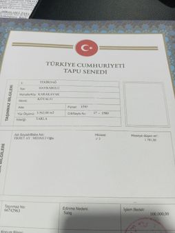 Acil Satılık Tarla Kelepir Fiyat