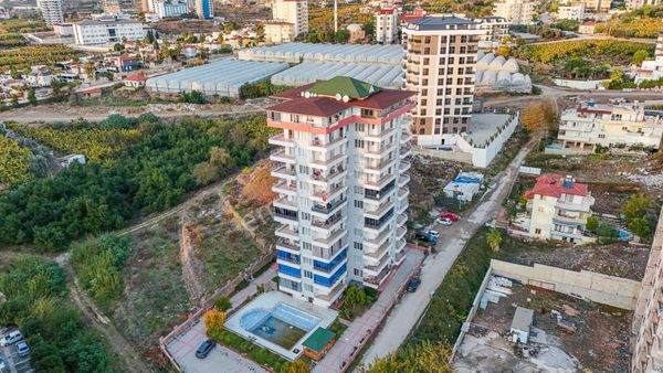 Alanya Mahmutlar 2+1 110 M2 Çift Cam Balkonlu Eşyalı Site İçerisinde