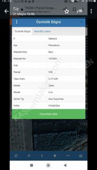 Sakarya Pamukovada Yatırımlık Tarla