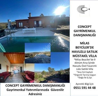 Milas Beyciler’de 9574m2 Arsa İçin Satılık Lüks Villa