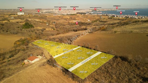 Tekirdağ Süleymanpaşa'da 200m² Satılık İmarlı Arsalar