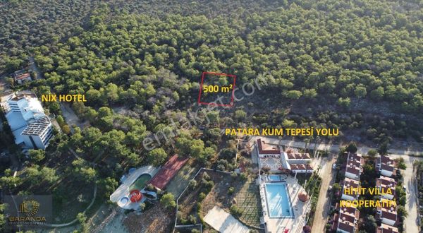 Kaş Patara'da Kum Tepesi'ne Çok Yakın 500 M² Satılık 2b Arazi