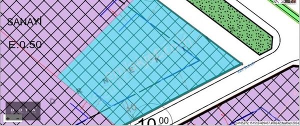 Dota'dan Göveçlik'te Satılık Köşe Parsel Sanayi Arsası