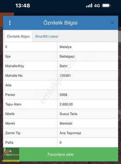 Nazif Gayrimenkul'den Bahri'de Satılık Tarla