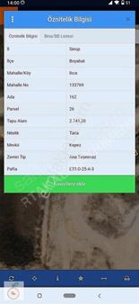 Sinop Boyabat Ilıcaköyde Yola Cephe Satılık Tarla