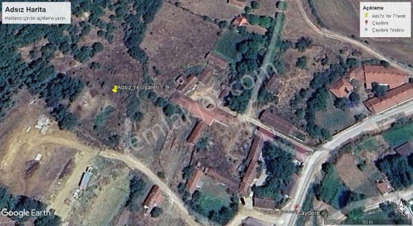 Çaydere Köyü Satılık Bahçe-arsa