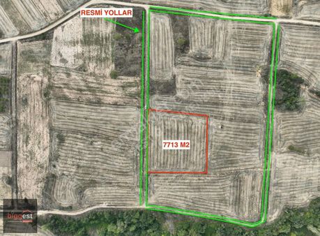 Edirne Meriç Hasırcıarnavut Köyü Tek Tapu 7113m2 Tarla