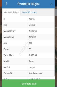 Kızılörende Bahçe Yapımına Uygun Yolu Var Müstakil Tapulu Tarla
