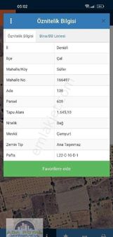 Ada Royalden Boş Tarla Fiyatına Muhteşem Bağ Fırsatı