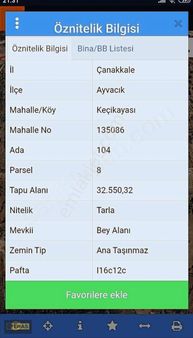 Çanakkale Ayvacık'da Satılık Tarla