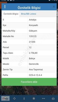 Gökçam Merkeze Bitişik Köyün İçi 689 M2