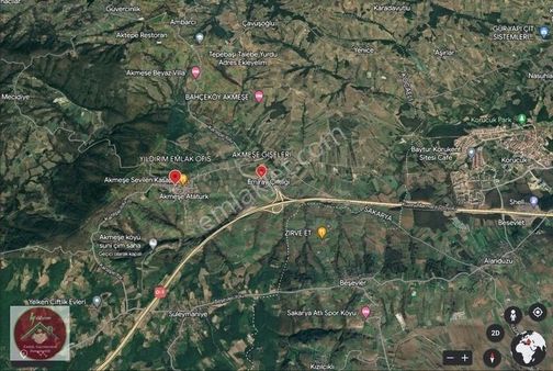 Akmeşede 6000m2 Asfalt Yol Kenarı Mükemmel Manzara