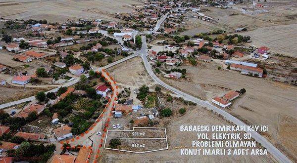 Kırklareli Demirkapı Köyünde İmarlı Müstakil Tapulu Satılık Arsa