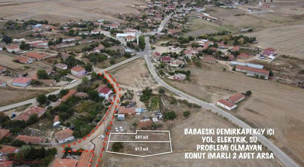 Konut İmarlı Kırklareli Babaeski De Müstakil Tapulu Arsa