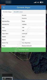 Kocaeli Kandıra Da Satılık Tarla