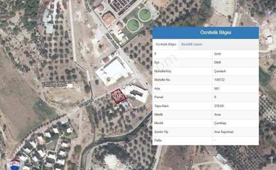 İzmir Dikili Çandarlı Da Villa İmarlı Arsa