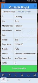 Türkgücü Suludere'de Satılık Tarla