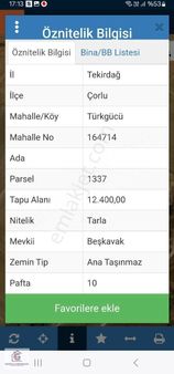 Türkgücü Köyü Beşkavak Mevkıınde Satılık Tarla